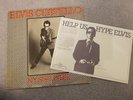 ELVIS COSTELLO RARE ORIG 'HYPE LEAFLET,' LAMINATED 'MY AIM IS TRUE' STIFF LP