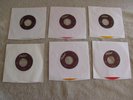 THE BEATLES- Color Vinyl jukebox only Singles 6 45's CAPITOL -  NOS