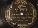 COUNTRY CARTER FAMILY The Lover's Farewell VICTOR 40277 VV-/V