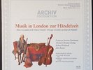 DISQUE 33 TOURS CLASSIQUE MUSIK IN LONDON ZUR HÄNDELZEIT ARCHIV PRODUKTION
