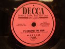 PEGGY LEE Christmas Time Again/Ring Those Bells 10