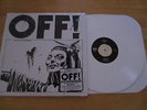 OFF  S/T LP WHITE VINYL black flag KEITH MORRIS oop UNPLAYED