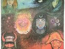 KING CRIMSON IN THE WAKE OF POSEIDON LP PINK ISLAND TEXTURED SLEEVE UK 1970