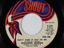 Crossover Soul 45 - Richard Marks - Don't Take It Out On Me - Shout - VG+ mp3