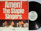 Rare Gospel LP - The Staple Singers - Amen  - Epic # LN 24132- White Label Promo
