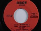 Funk 45 BENNY GORDON Give A Damn SHADOW VG++ HEAR