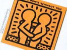 ORIGINAL 1983 PROMO KEITH HARING ART COVER DAVID BOWIE 7 INCH VINYL EX RARE