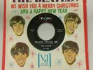 THE BEATLES WE WISH YOU A MERRY CHRISTMAS ORIGINAL VEE-JAY 45 SLEEVE & A RECORD