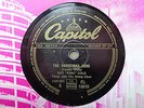NAT KING COLE - The Christmas Song / Nature Boy 78 rpm disc (A++)