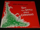 Zero Mostel Reads How The Grinch Stole Christmas LP Vinyl 1975 Dr Seuss VG+/VG++