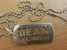 rare limited edition chris holmes mean woman man dog tags no W.A.S.P TOUR NEW .