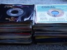 45 rpm record collection, 277 records total, includes Elvis + Beatles 