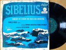 Capitol P8175 CAMILLA WICKS Sibelius VIOLIN CONCERTO IN D MINOR Ehrling 1952 lp