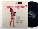 STAN GETZ: TENORS ANYONE? dawn LP / sexy CHEESECAKE sims, quinichette MONO DG