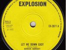 60s 70s Skinhead Reggae DERRICK HARRIOTT let me down easy 1972 UK 7