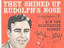 JOHNNY HORTON--RARE PICTURE SLEEVE+45--(THEY SHINED UP RUDOLPH'SNOSE)--PS--PIC--