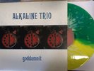 ALKALINE TRIO Goddamnit LP green/yellow splat split REDUX new blink 182 nofx afi