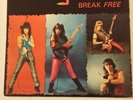 BURNING DESIRE-BREAK FREE LP-87 ORIG-DETROIT METAL-PRIVATE-INSERT-RARE