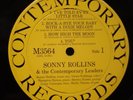 EX/VG Sonny Rollins & The Contemporary (Leaders) Records M-3564 1959 MONO Jazz