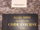 1957 Allied Radio International Morse Code Course Vinyl Record Lesson Study SET