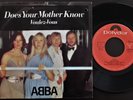 ABBA 1979 SINGLE MADE IN PORTUGAL 45 PS 7 *DOES YOUR MOTHER KNOW*