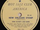 jazz 78 RPM KING OLIVER New Orleans Stomp Chattanooga Stomp HJCA louis armstrong
