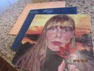 JONI MITCHELL - 3 VINYL LP RECORDS - CLOUDS/BLUE/COURT AND SPARK
