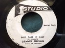 Rare Roots Reggae 45 : Dennis Brown   Easy Take it Easy   1Studio   Jamrec Music