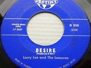 LARRY LEE and the LEESURES rare BLUE label DESTINY 45 DESIRE b/w KENTUCKY PC101