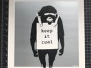 Banksy DJ DM Dangermouse Keep It Real 12in Record Art Limited #134/1000 Silver
