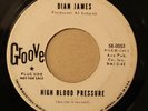DIAN JAMES  HIGH BLOOD PRESSURE..WELCOME STRANGER. GROOVE WLP. EX