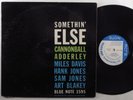 CANNONBALL ADDERLEY Somethin' Else BLUE NOTE LP mono W.6r3rd/NY USA