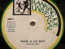 RANKING JOE Where Is The Beef? / Chant Down Weak Heart scarce 1984 Jamaican 12
