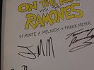 ON THE ROAD WITH THE RAMONES BOOK SIGNED BY MONTE JOHN TOMMY= 5 SIGNATURES