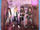 CINDERELLA Night Songs LP FULL BAND AUTOGRAPH SIGNED COVER