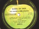 Paul McCartney Argentina Band On The Run SLICED APPLE LABELS (no faces) Beatles