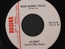 GILBERT & HIS BLUE NOTES: Out Of Sight / Beer Barrel Polka 45 Hear  (funky  gre