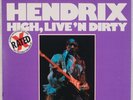 JIMI HENDRIX: High, Live’N Dirty NUTMEG Red Wax, “X Rated” Rock Vinyl LP NM