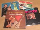 Lot: 4 Vintage Orig. Les Paul/Mary Ford LP Record Albums Columbia 6-Eye Label