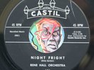HEAR Rene Hall 45 Night Fright/Turf CASTIL NM popcorn halloween R&B tittyshaker