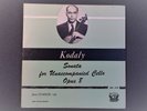 JANOS STAKER ' KODALY UNACCOMPANIED CELLO SONATA OPUS.8 ' PERIOD. SPL 510