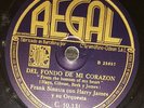 AMERICAN 78 rpm RECORD Regal FRANK SINATRA Harry James Orquesta LLEGA LA NOCHE