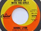 DONNA LYNN I’d Much Rather Be With Girls CAPITOL 45 Rolling Stones VG+ 7” HEAR