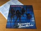 GIRLSCHOOL - SCREAMING BLUE MURDER - 1982 LP WITH LYRIC INSERT NM  MORE METAL