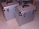 2x VINYL RECORDS FLIGHT CASE (NEW) OST VINYL ROCK DJ ELECTRO SYNTH BOX LP SINGLE