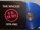 UK SUBS VINYL LP UK PUNK OI  THE SINGLES 1978-1982 BLUE VINYL IMPORT VG+ VPI NR