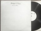 ROBERT FRIPP & BRIAN ENO Scarce PRIVATE PRESS Limited Numbered Prog Lp