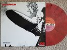 Led Zeppelin - s/t Self Titled 1st LP PLUM LBL Record No TMOQ on RED MARBLE WAX