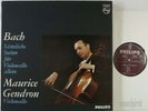 GENDRON BACH COMPLETE SUITES FOR CELLO SOLO PHILIPS ED.1 3LP BOX A 02397/99 L NM