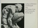 SUSKE TRIO BEETHOVEN STRING TRIO OP.3 ETERNA ED.1 STEREO 826139 NM